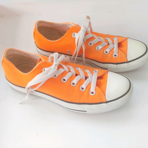 Converse Shoes - Converse All Stars Neon Orange Sneakers